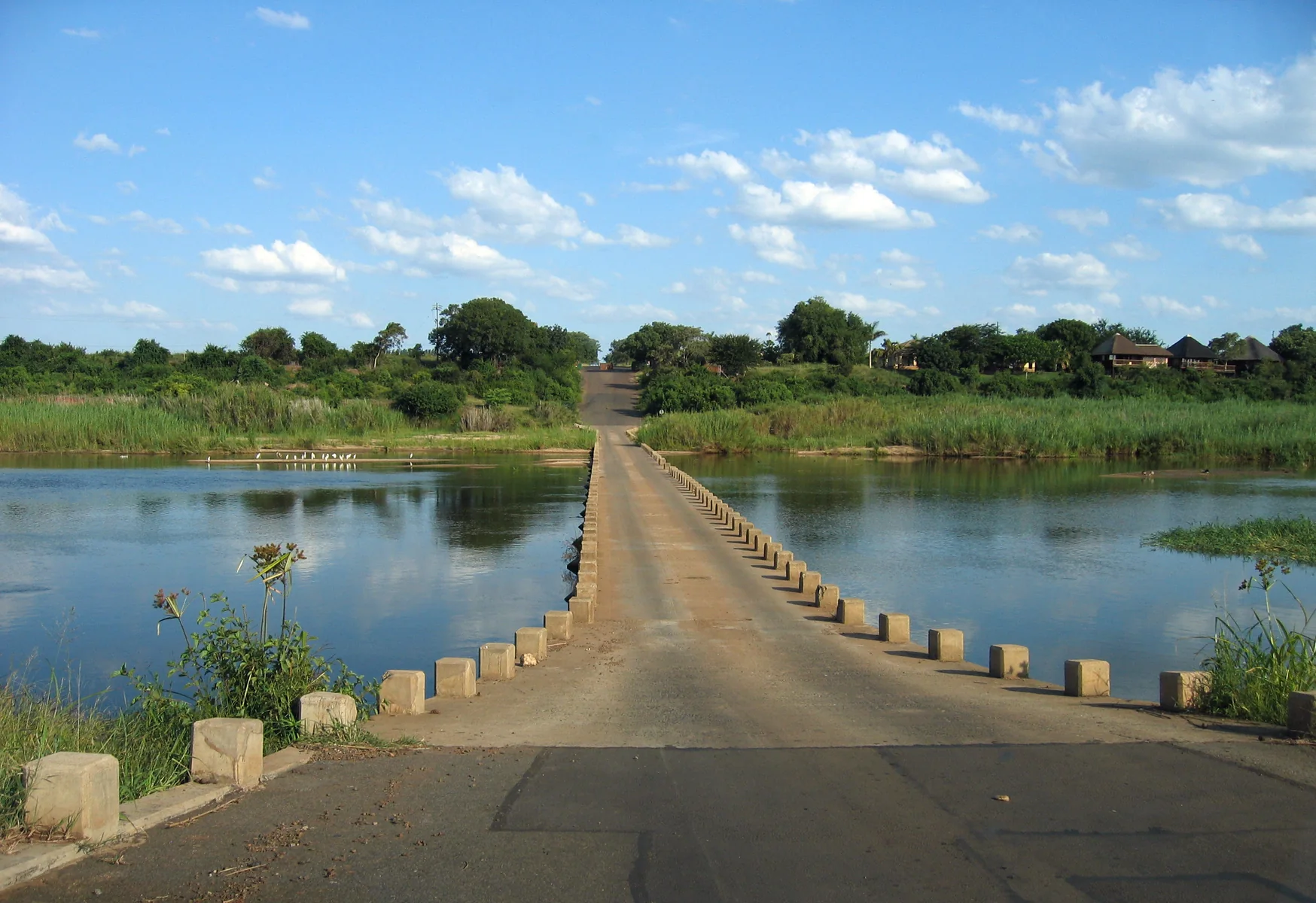 The low-water bridge across the Crocodile River near Crocodile Bridge Gate