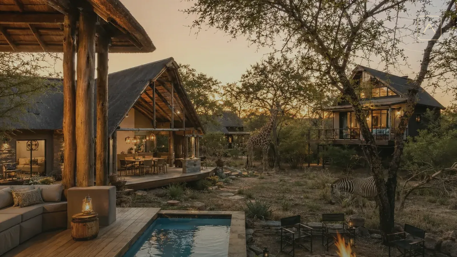 Travel budget notes beside binoculars and a map for a Marloth Park holiday