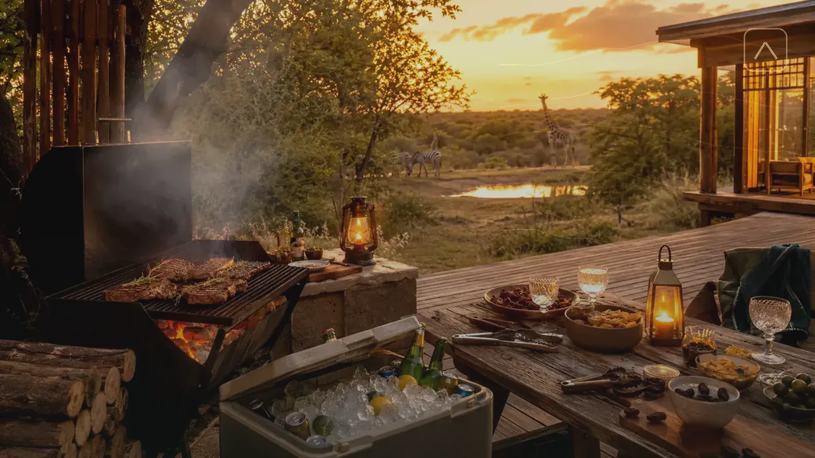 Romantic bushveld dinner at sunset near Marloth Park