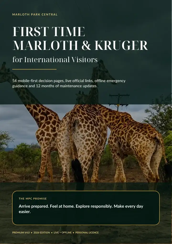 MPC First-Time Marloth and Kruger International Visitor Companion cover