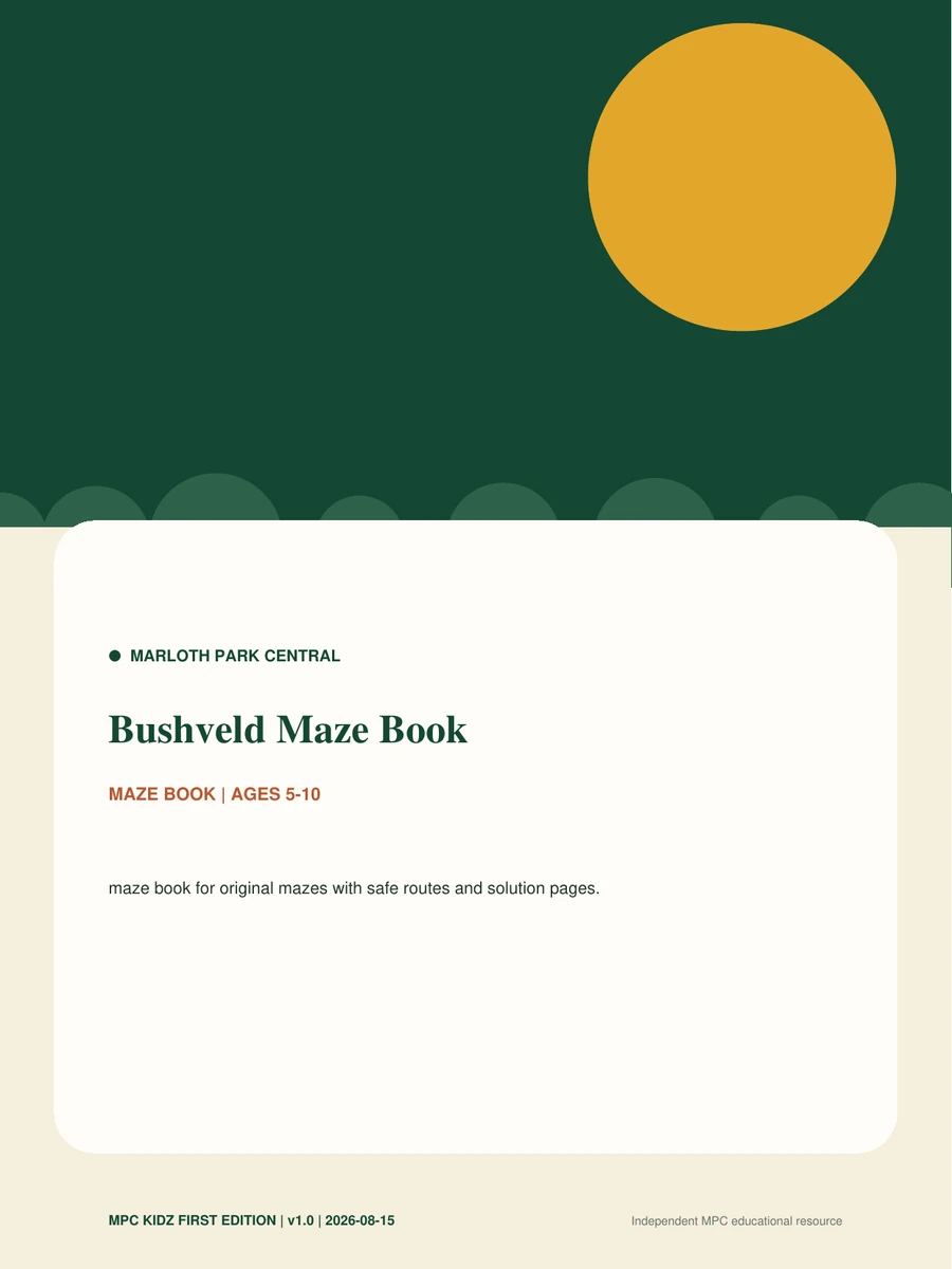Bushveld Maze Book cover