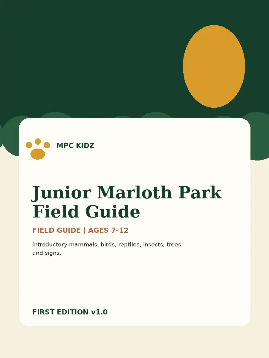 Junior Marloth Park Field Guide cover