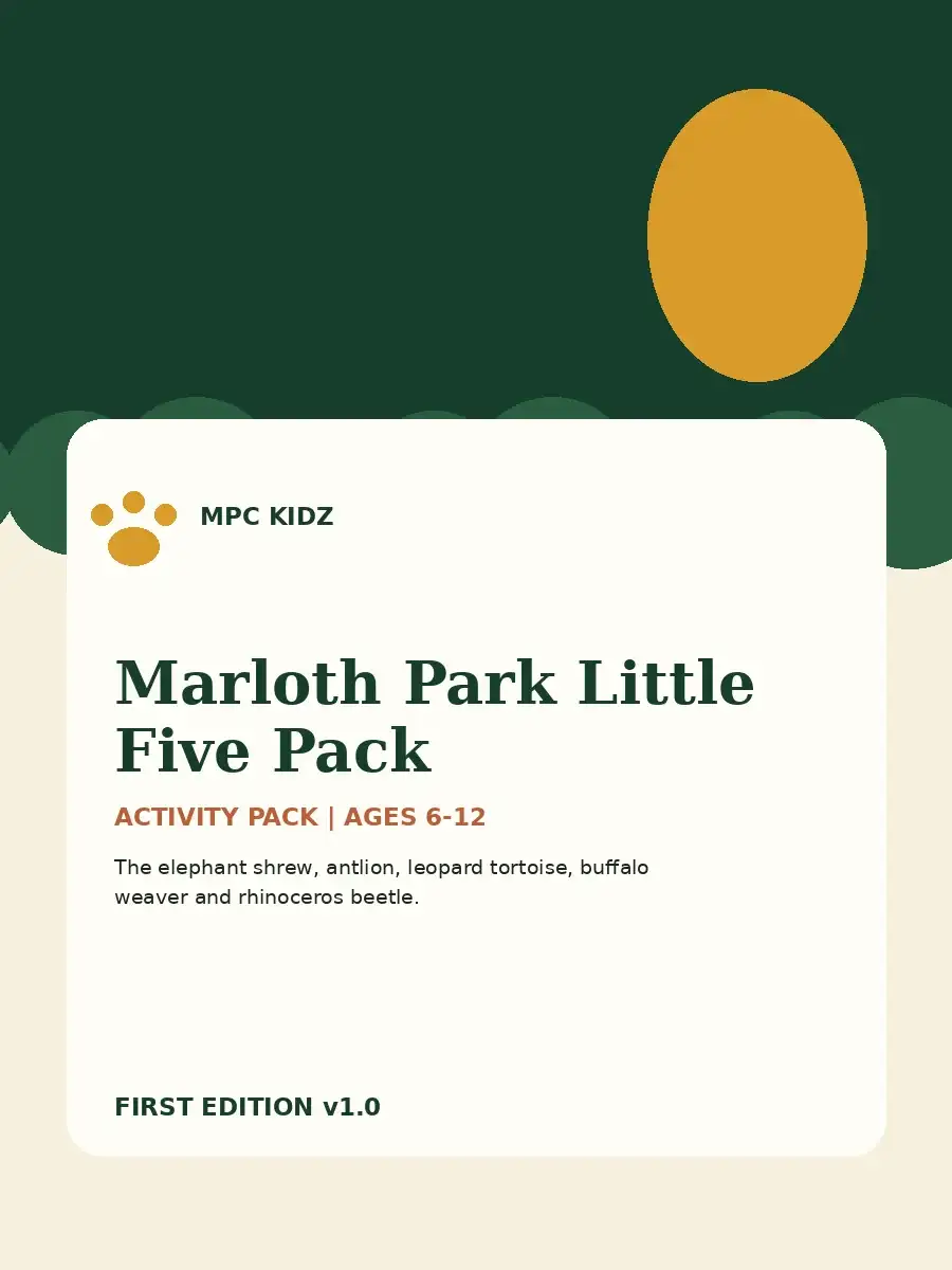 Marloth Park Little Five Pack activity cover
