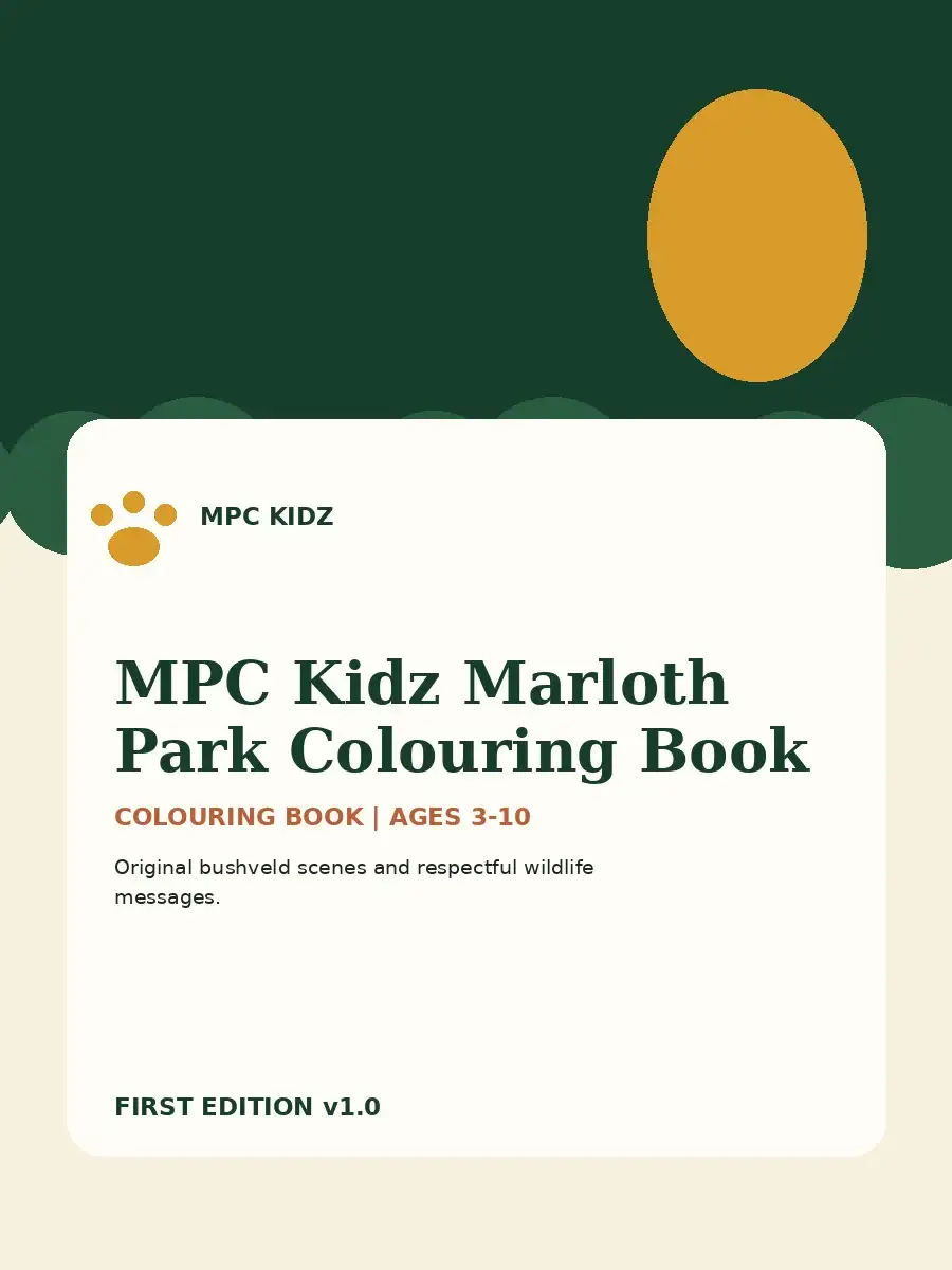 MPC Kidz Marloth Park Colouring Book activity cover