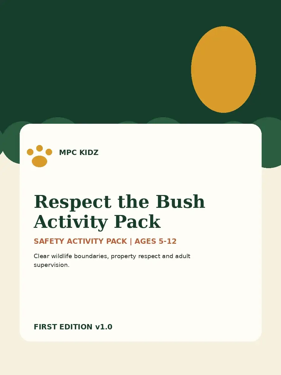 Respect the Bush Activity Pack activity cover