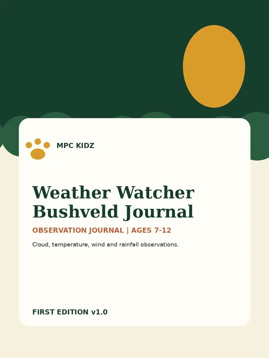 Weather Watcher Bushveld Journal cover