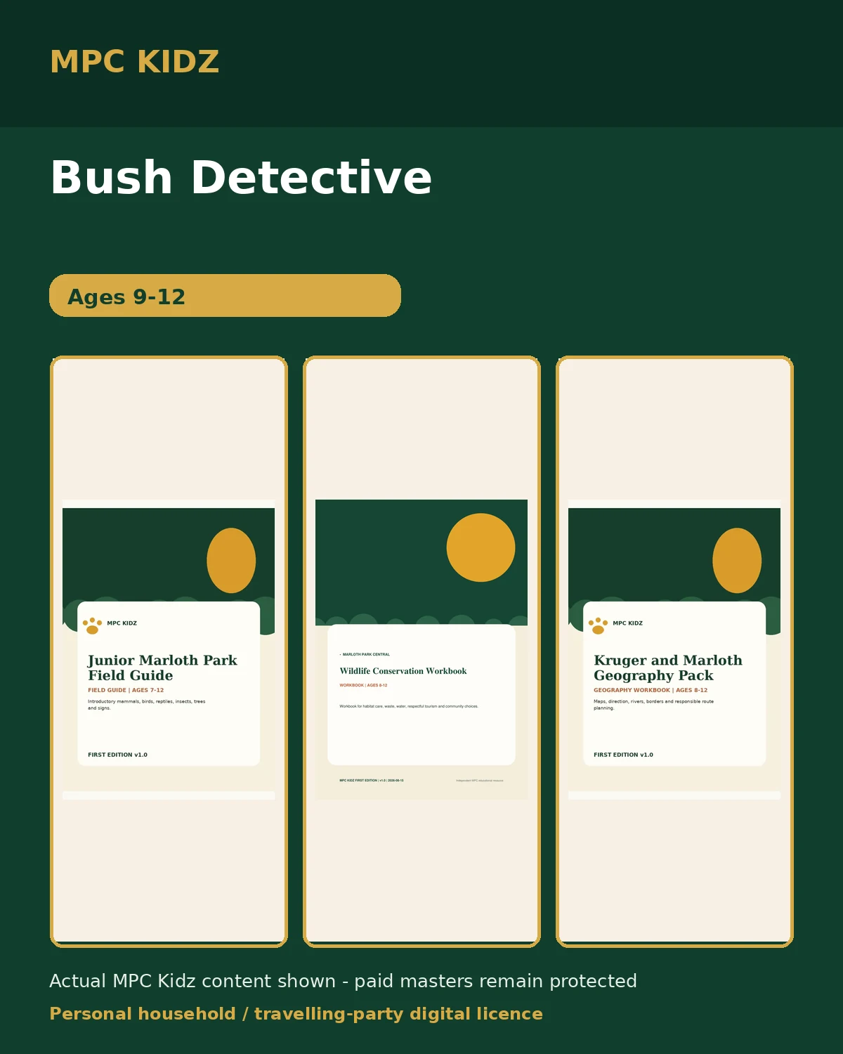 Bush Detective pack cover artwork