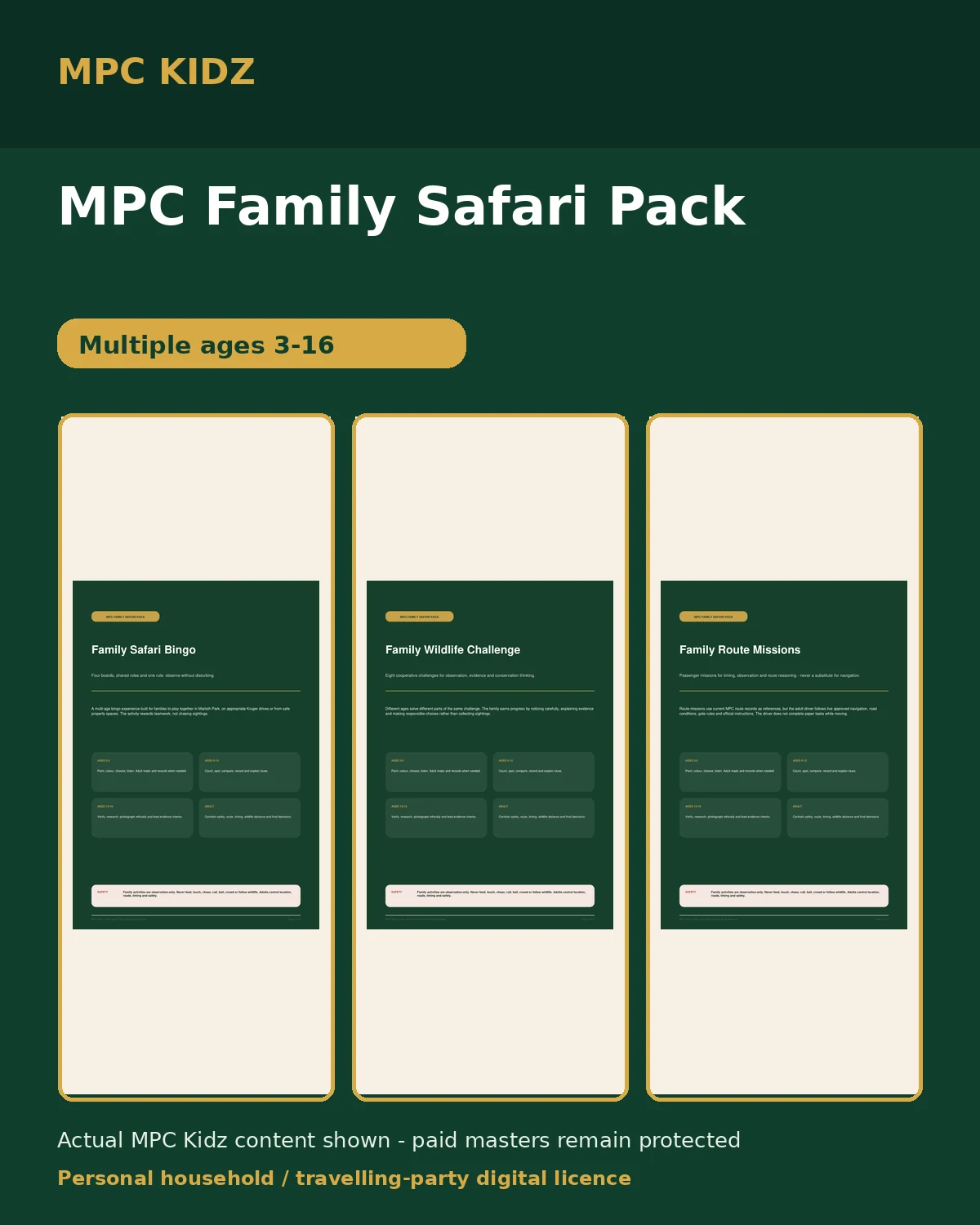MPC Family Safari Pack cover artwork