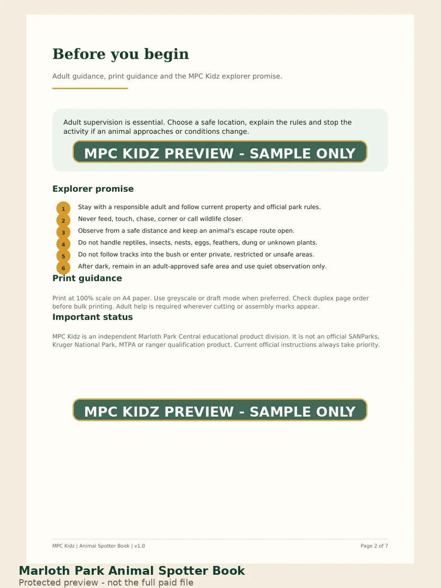Little Explorer Safari Pack protected preview 2