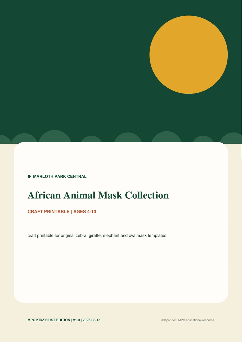 African Animal Mask Collection preview 1
