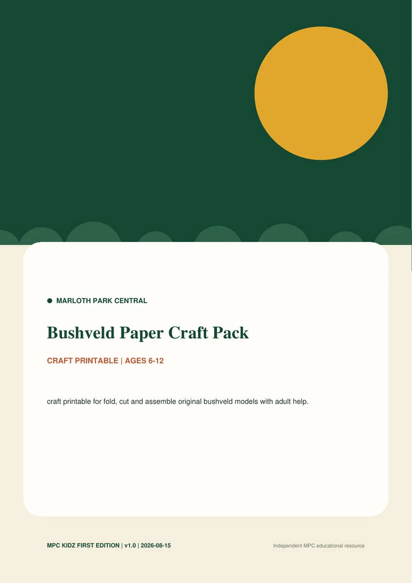 Bushveld Paper Craft Pack preview 1