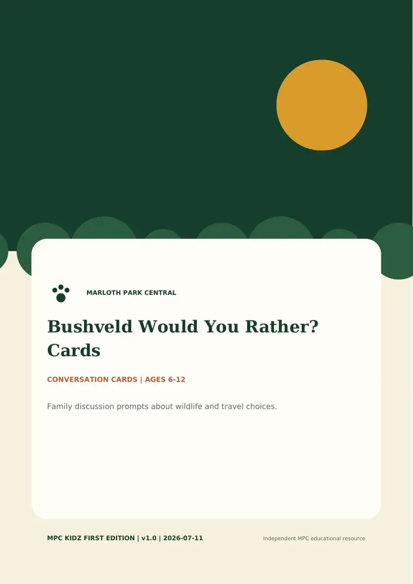Bushveld Would You Rather? Cards preview 1
