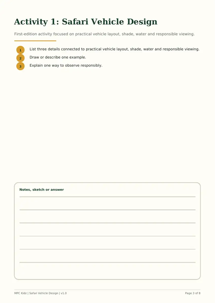 Design Your Own Safari Vehicle Pack preview 2