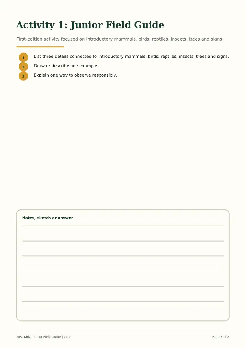 Junior Marloth Park Field Guide preview 2