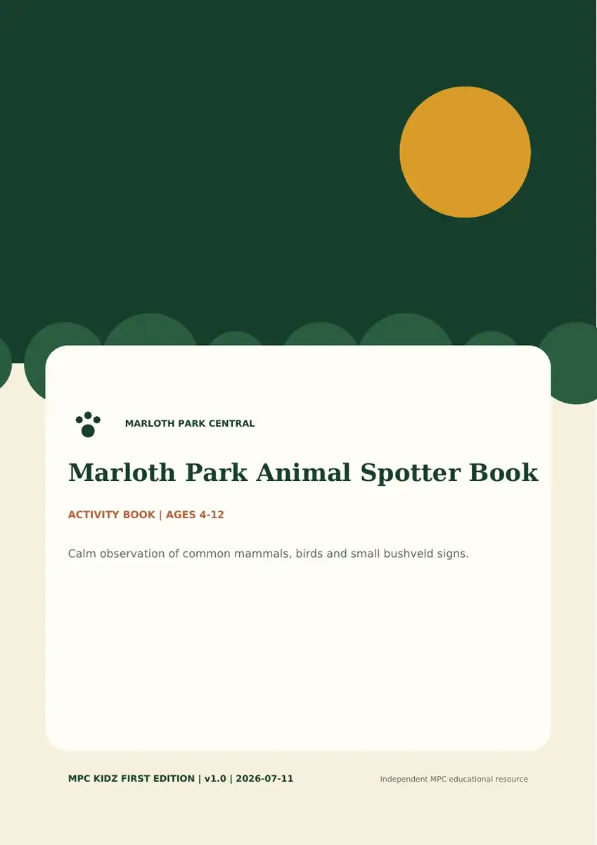 Marloth Park Animal Spotter Book preview 1