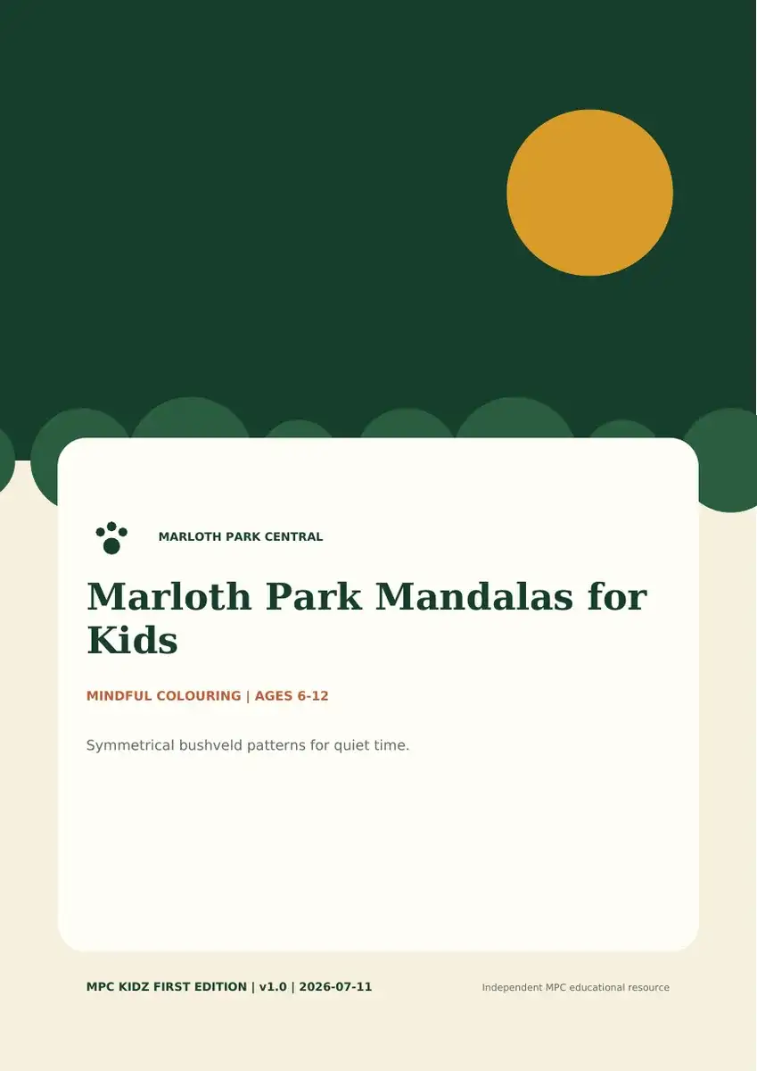 Marloth Park Mandalas for Kids preview 1