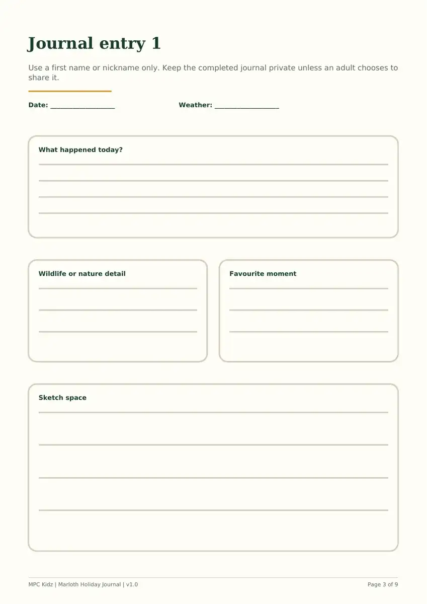 My Marloth Park Holiday Journal preview 2