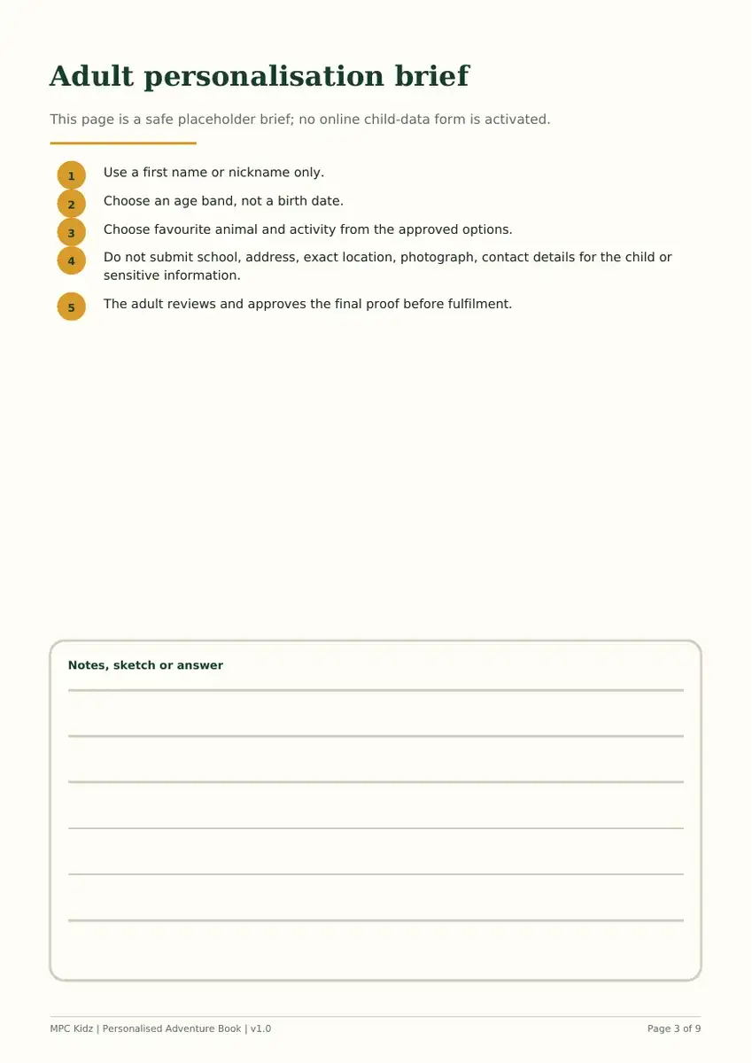 Personalised Marloth Park Adventure Book template preview 2