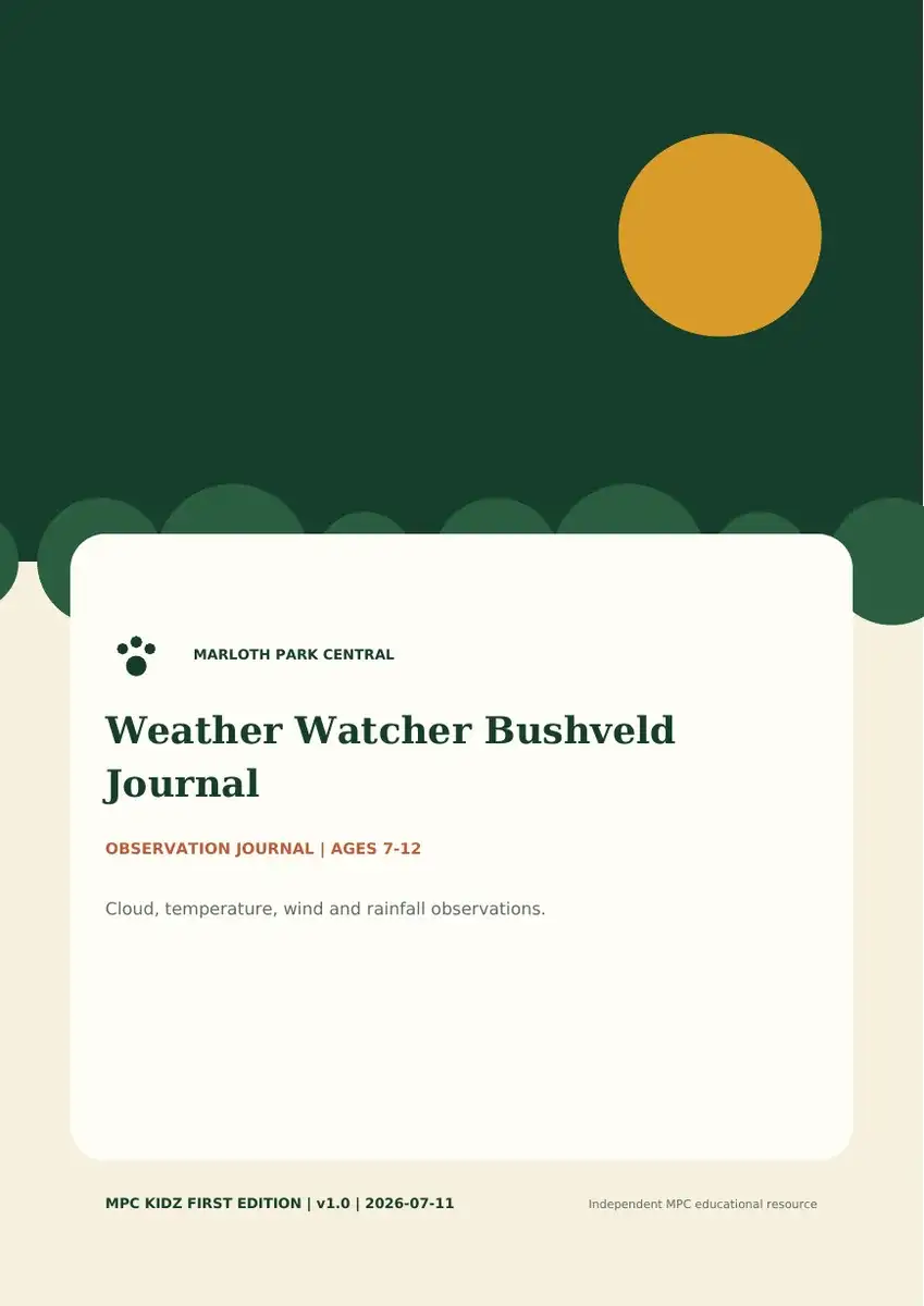 Weather Watcher Bushveld Journal preview 1