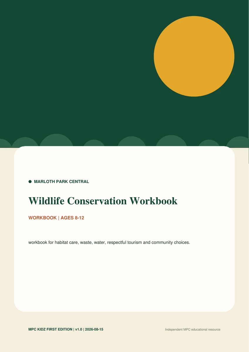 Wildlife Conservation Workbook preview 1